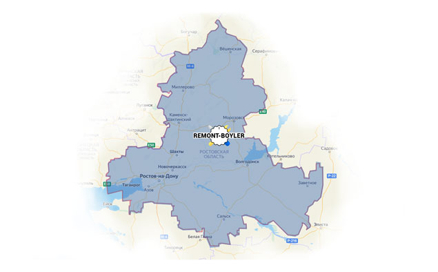 карта работы по Ростову-на-Дону и Ростовской области