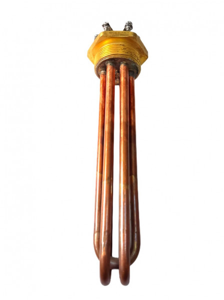 Блок ТЭН 3000W 220/400V - G1,5 (48мм) медь, L-23см, под винт