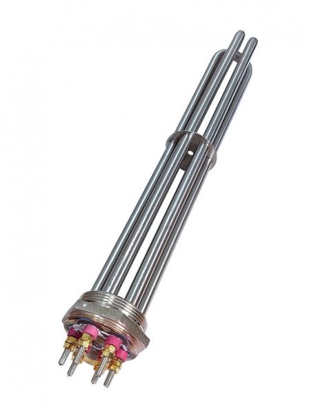 ТЭН резьбовой 9000W/380V, усиленная нерж., G2, L-400
