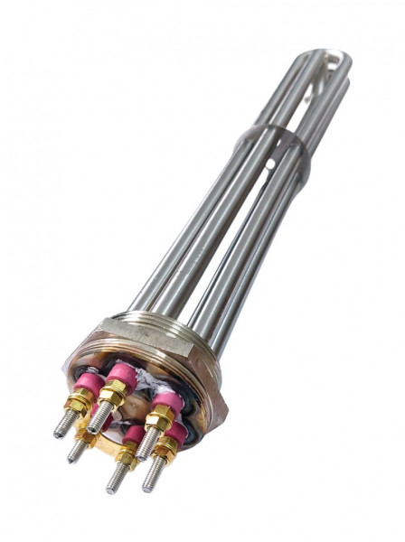ТЭН резьбовой 12000W/380V, усиленная нерж., G2, L-450
