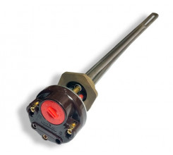 ТЭН радиаторный RG 700W/220V, правая резьба G1 (33мм.) + термостат