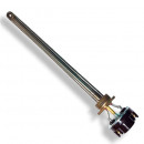 3402107_kit ТЭН радиаторный RG 700W/220V, правая резьба G1 (33мм.) + термостат