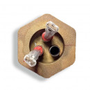 3402120_kit ТЭН радиаторный RG 1200W/220V, правая резьба G1 (33мм.) + термостат