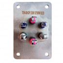 120000069167 Блок ТЭН 3750W для ЭВК Абат, прямоугольный фланец нового образца