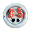 20052N ТЭН RF 2000W/220V (700+1300), TS+, медный, верт. нерж. патрубки