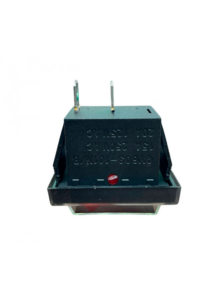 Выключатель одноклавишный (красный) ON/OFF 15A/250V