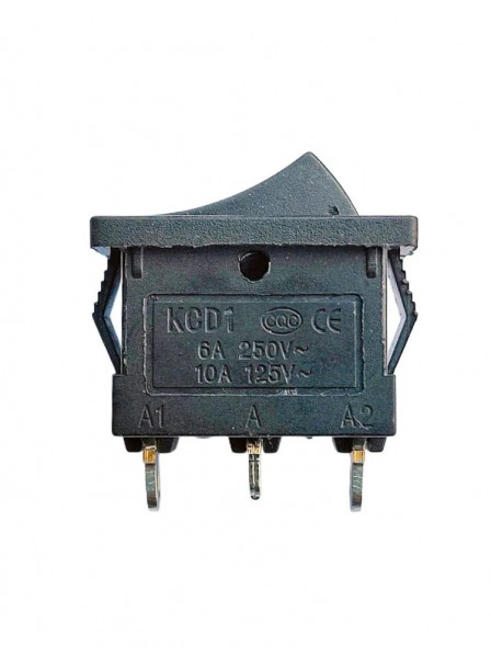 Переключатель двухрежимный черный 6A/250V