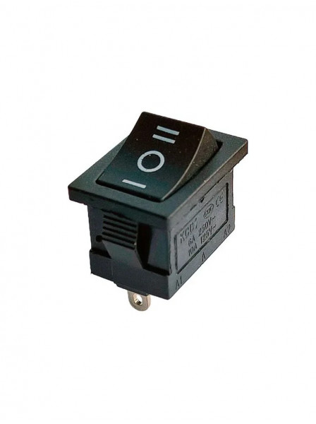 Переключатель двухрежимный черный 6A/250V