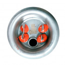 3062224 ТЭН DN 2000W/230V, нержавейка, под анод М4, верт., 4 контакта