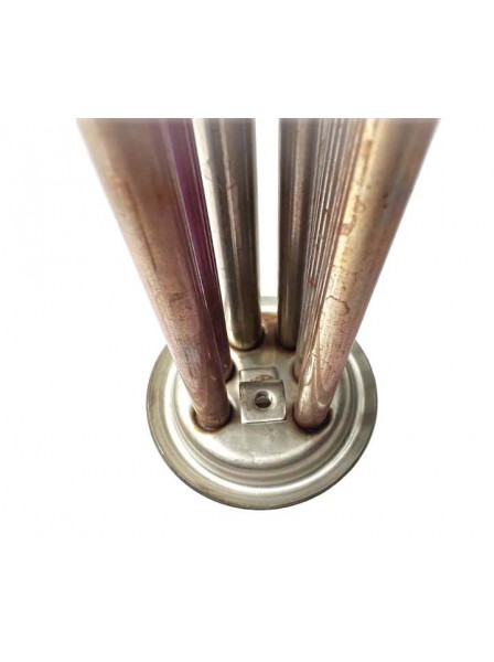 ТЭН RF 2000W/220V (700+1300), TS, медный, верт. нерж. патрубки