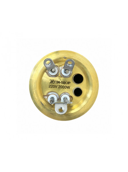 ТЭН RF 2000W/230V, (1000+1000) медный, усиленный, под винты, RU-TS