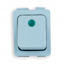 C6053PLNAB Выключатель клавишный с зеленой линзой для Ballu, Electrolux и др.