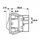 C6053PLNAB Выключатель клавишный с зеленой линзой для Ballu, Electrolux и др.