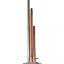 20109 ТЭН RF 1000W(750+250), медный, верт.