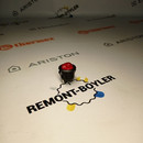 66050 Выключатель одноклавишный 10А/250V, круглый (красный)