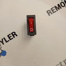 66154 Выключатель одноклавишный 15А/250V, узкий