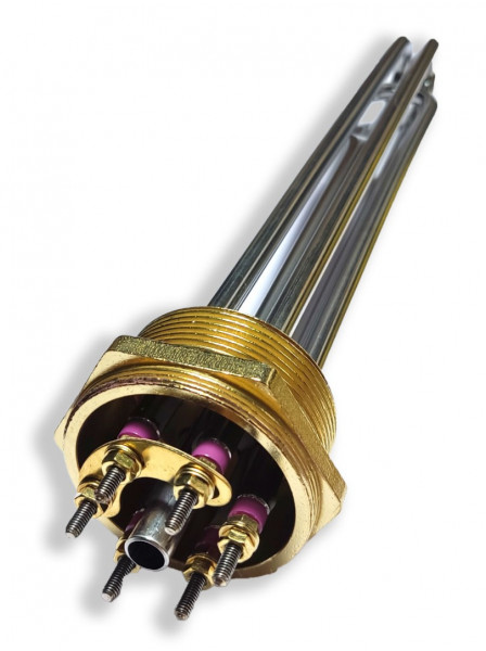 Блок ТЭН G2 - 6000W/220V, нерж., L=310мм., с трубкой